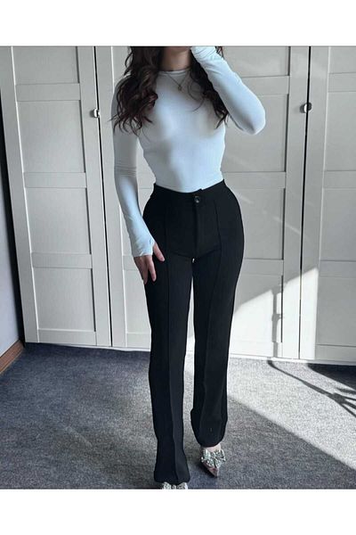 DeYz Oversize Lycra Palazzo Trousers - Cut