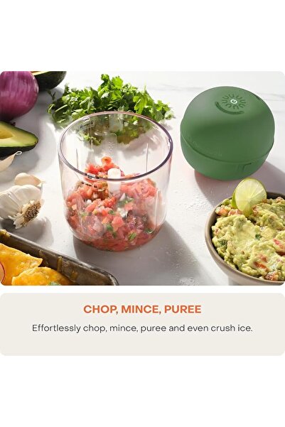 Nutricook Choppi Cordless Rechargeable Chopper 500mL CH600 - Green