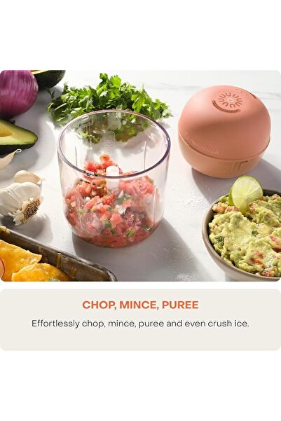 Nutricook Choppi Cordless Rechargeable Chopper 500mL CH600 - Canyon Sunset