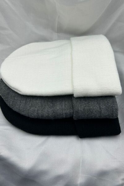 KISCHE Unisex Men's Women's Flexible Comfortable Winter Windproof Black, White, Smoked Beanie