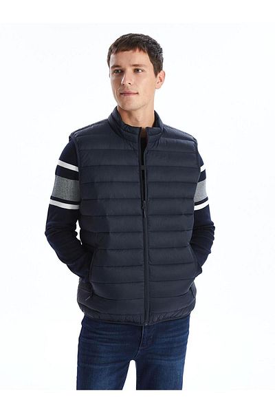 LC Waikiki Standard Mold Stand Collar Men's Puffer Vest