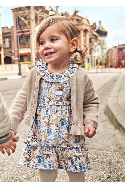 MAYORAL Earth Printed Baby Girl Dress - 2914