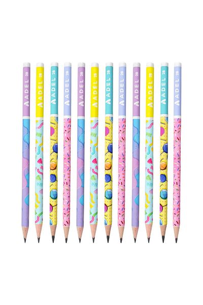 Adel Sugar Rush 2B Round Pencil - 12 Pieces 16868