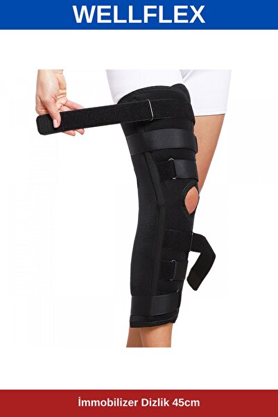 WELLFLEX Konforlu 45 cm Uzun İmmobilizer Dizlik, Bedensiz ve Hafif Tasarım