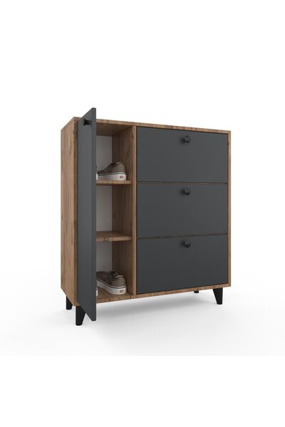 ANZERA Liva Ayakkabılık - Atlantik Çam / Antrasit - Kapaklı