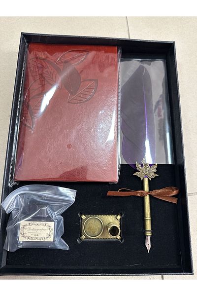 u-toys Metal Art Set - Gift Leather Case and Notebook Line