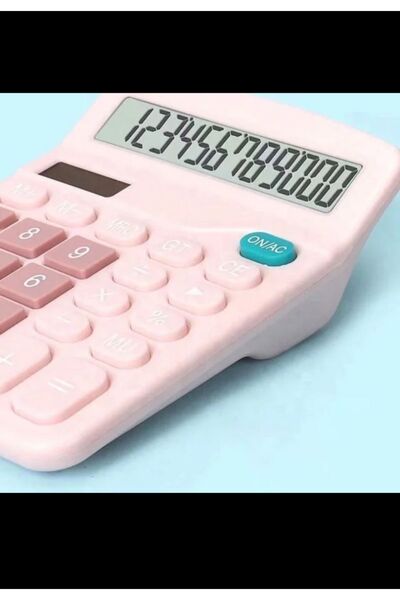 HOBİPİX Pilli Güneş Enerjili 12 Haneli Hesap Makinesi