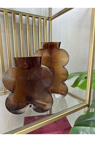 Erden Home Design ŞEKİLLİ KAHVE VAZO KÜÇÜK BOY DEKORATİF