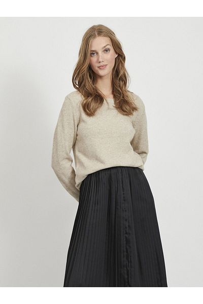 VILA Strickpullover Rundhalsausschnitt