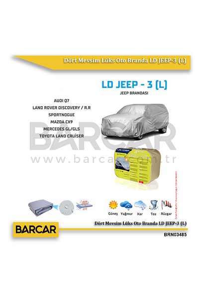 Leader Ld Jeep-3 (L) Four Seasons Luxury Auto Tarpaulin