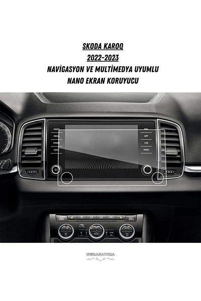 UniqAnatolia Skoda Karoq 8-Inch 2022-2023 Navigation and Multimedia Compatible Nano Screen Protector