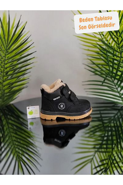 elma bebe Anatomical Wool Fur and Velcro Baby Kids Winter Boots - Size Chart Is Latest Image
