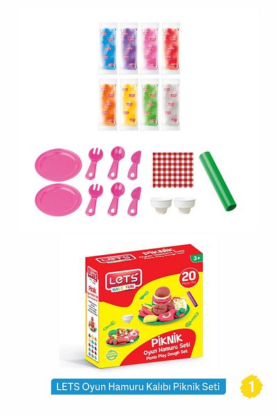 Lets Fun Play Dough Set - Molds