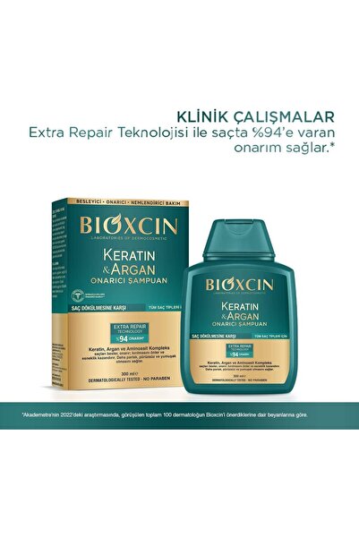 Bioxcin Keratin and Argan Shampoo 300ml - 10 Pcs + 1 Gel Gift Set