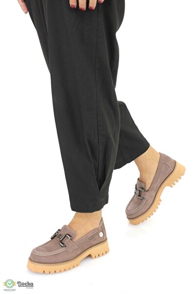 Mammamia Kadın Hakiki Deri Günlük Ortopedik Loafer Ayakkabı M25/KA3175