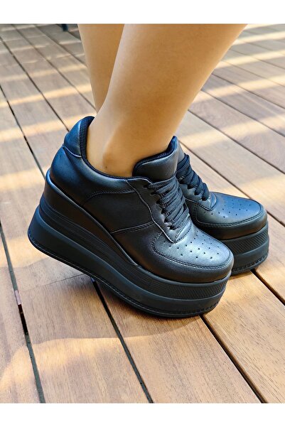 Ayakkabı Tutkusu Stilo ® Černé dámské boty na vysokém podpatku – pohodlné se tkaničkami a vycpávkami