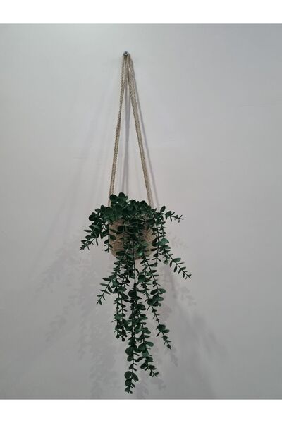 EGE ÖRGÜM Sepet Dekoratif Mini Askı Saksılık 13x13 cm