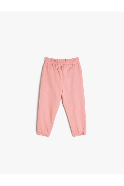 Koton Jogger Sweatpants - Elastic Waist, Pockets and Ruffles