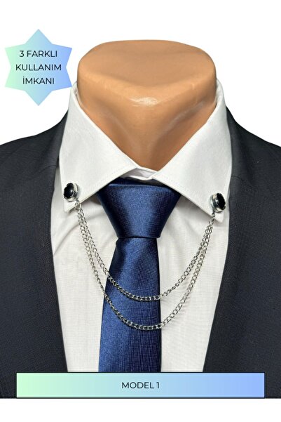 HARES Damat & Sağdıç İğneli Yaka Zinciri
