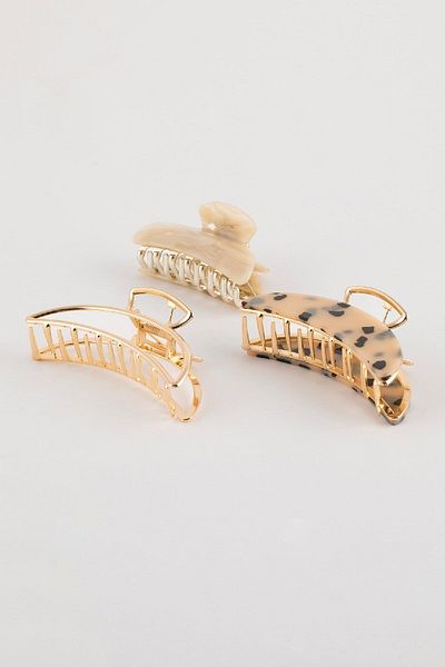 DeFacto 3-teiliges Set mit Klammerverschluss mit Leopardenmuster – D4863axns