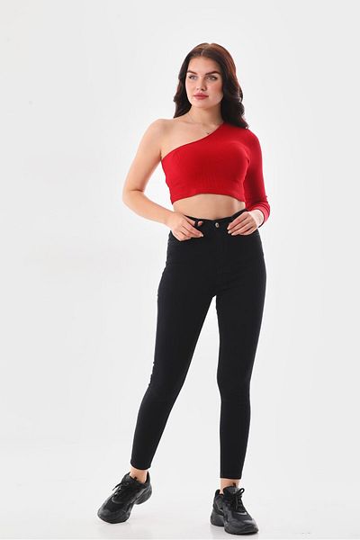 DENİKK Μαύρο Lycra Skinny Paca Jean Trousers - Σχολείο