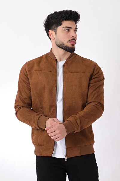 Stilkombin Kolej Yaka Bel Lastikli Süet Mevsimlik Mont BL 1711-60287