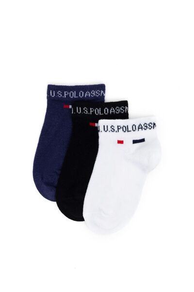 U.S. Polo Assn. U.S.POLO ASSN. ERKEK ÇOCUK ÇORAP 3'LÜ PAKET -DUYEF-