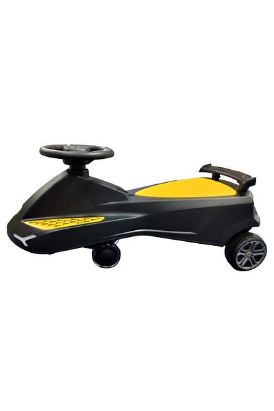 Lamborghini Swing Car Ride On with Lights and Sounds -Black