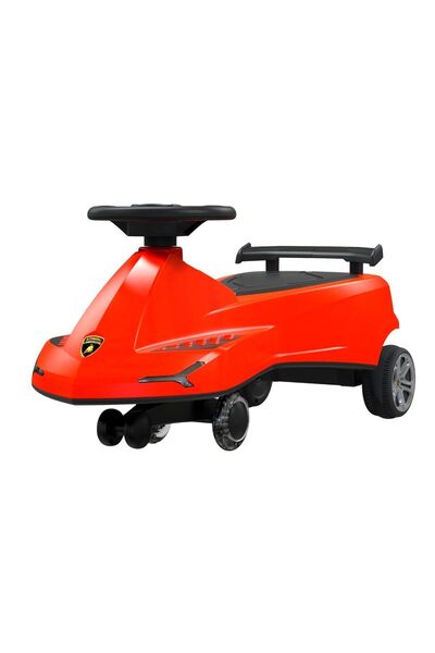 Lamborghini Swing Car Ride On with Lights and Sounds -Red