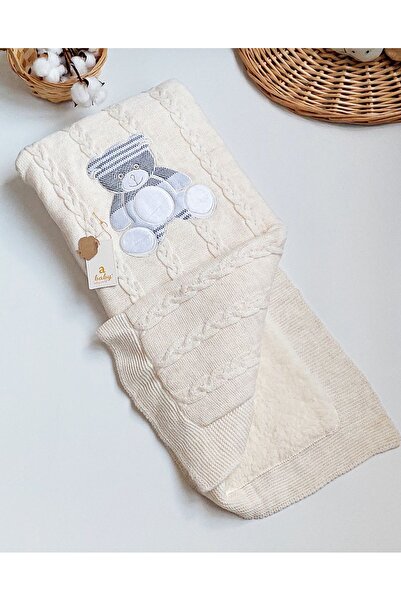 a baby بطانية سميكة مبطنة بالصوف من لامب ميرينو