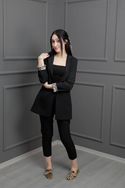 ukdeep KASİDE Kol Ve İç Model Detaylı Regular Kesim Günlük Blazer Ceket