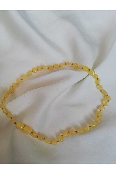 Judas Takı Sertifikalı Damla Kehribar Bebek Kolyesi