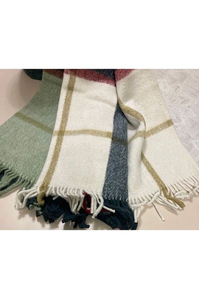 GENÇEV HOME COLLECTİONS Scotch Wool Blanket - Oversize Wool