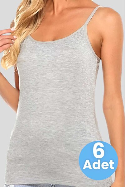 Uniquetrenders Жіноча бавовняна майка на бретельках, 6 штук