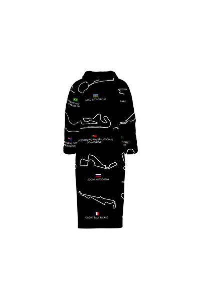 The Lucid Lab جميع المسارات رداء حمام أسود / الفورمولا 1