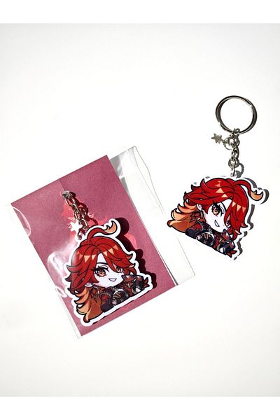 Yenaplanner Genshin Mavuika Bag Ornament / Keychain