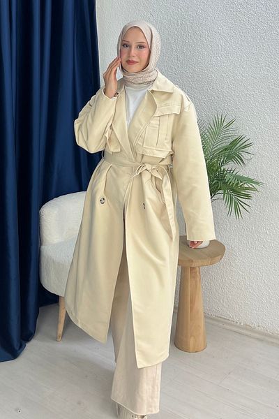 lurex moda Qastel Trench Coat