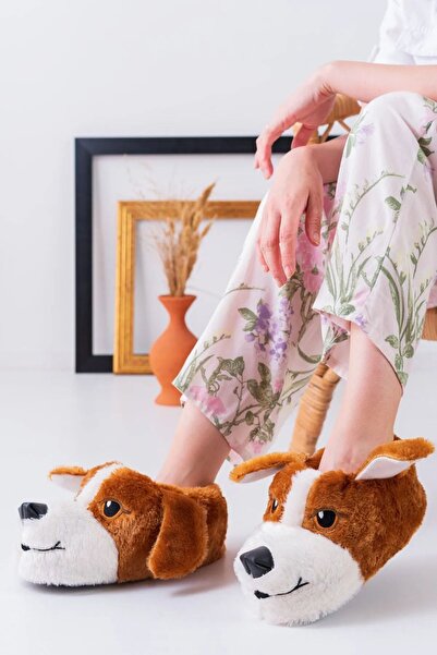 Babetty Hayvan Figürlü Sevimli Renkli Peluş Panduf Unisex Hayvanlı Panduf