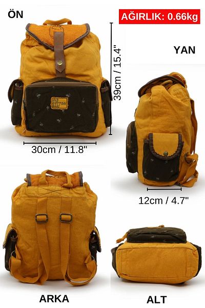 old cotton cargo 5000 Moroni Orange Brown - Daily Cotton Sports Bag