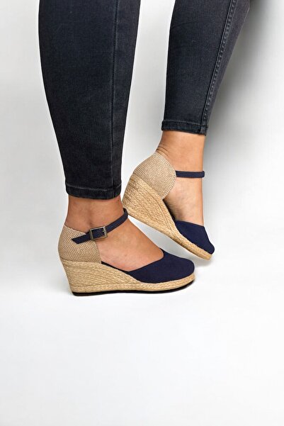 Y&D Shoes Women's Linen Wedge Heel Espadrille – Summer Sandals with Straw Back