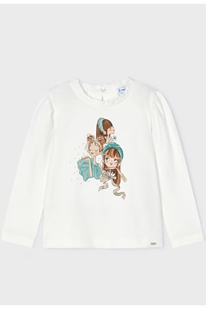 MAYORAL Girl's Ruffle Collar Printed Bodysuit