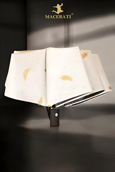 Della Pianto Orijinal Full Otomatik Krem Kadın Waraqa Şemsiye