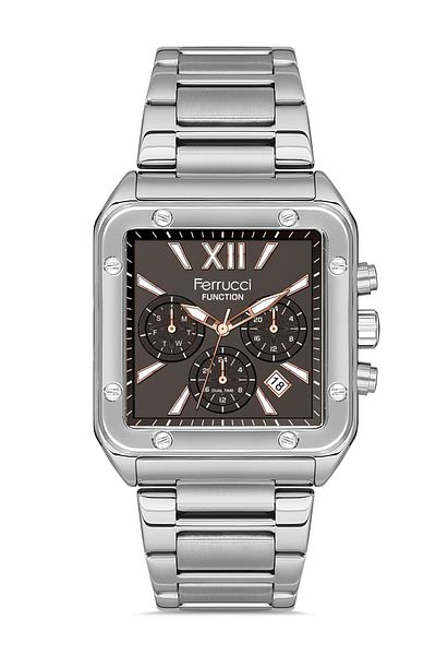 Ferrucci Ferruci Functional Metal Wristwatch