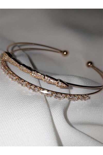 fiore fashion yılan yeni moda takı lüks bilezik paslanmaz çelik Bileklik Taşl...