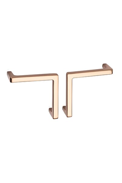 System 4706 Modern L Kulp Altın Renk  96 mm - Tek Adet Yarım