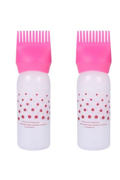 newnet 2 bucăți de culoare roz, ușor de utilizat, sticle aplicatoare pentru v...