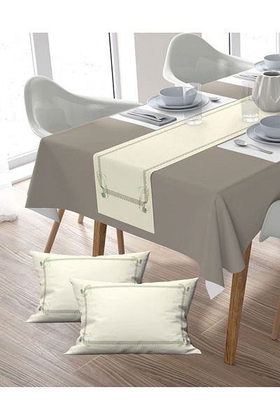 Ardizayn Dertsiz Fabric Gingham - Μπαλκόνι, Κήπος, Μαξιλαροθήκη κουζίνας και σετ μαξιλαριών 2 τεμαχίων