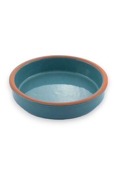 Viapot Turquoise Rumeli Casserole Bowl - 2-Piece Full Glazed Pottery 15.5X4Cm 450ml