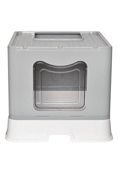 Genel Markalar Xl Çekmeceli Katlanabilir Kedi Tuvalet Kabı Koku Filtreli Üst ...