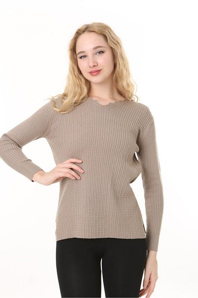 Lamierra Tricotaj Pulover Elantik Lycra
